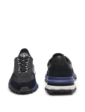 Чоловічі кросівки Lacoste Elite Active Sneakers чорні велюрові - фото 5 - Miraton