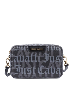 Жіноча сумка camera bag Just Cavalli з екошкіри чорна - фото  - Miraton
