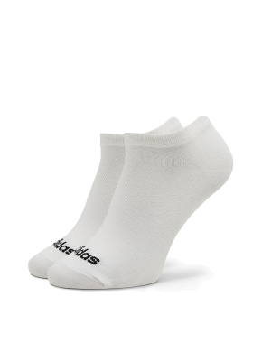 Короткие носки Adidas тканевые белые - фото 2 - Miraton