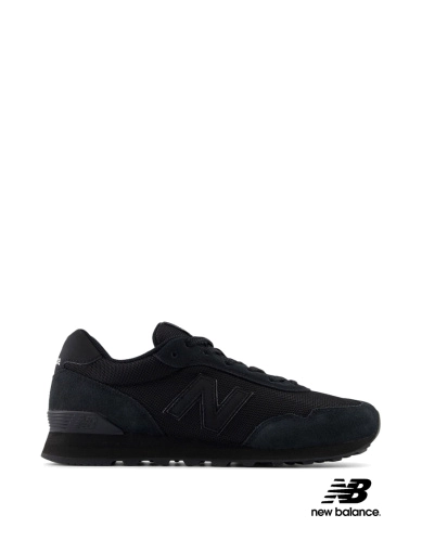 Чоловічі кросівки New Balance 515 замшеві чорні (ML515AGR) фото 1