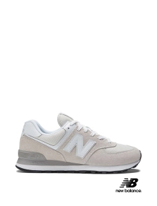 Жіночі кросівки New Balance 574 замшеві сірі - фото  - Miraton