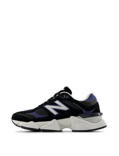 Жіночі кросівки New Balance 9060 замшеві чорні - фото 2 - Miraton