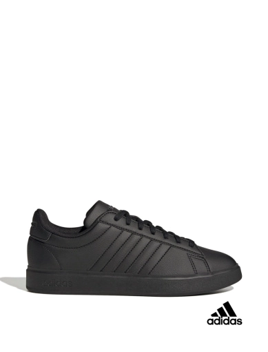 Чоловічі кеди Adidas Grand Court Cloudfoam Comfort з екошкіри чорні (GW9198) фото 1