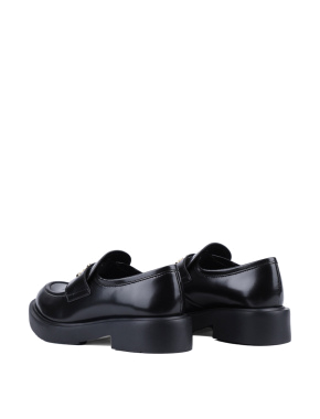 Жіночі туфлі Love Moschino шкіряні чорні - фото 5 - Miraton