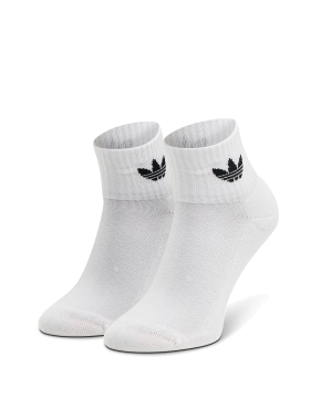 Короткие носки Adidas тканевые белые - фото 2 - Miraton