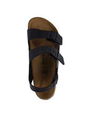 Женские сандалии BIRKENSTOCK Milano Black из экокожи черные - фото 3 - Miraton