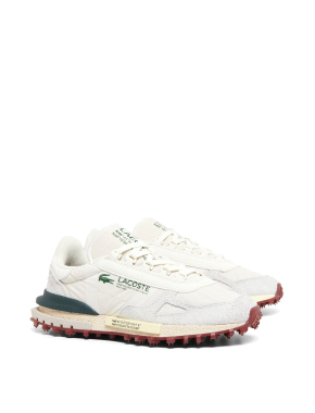 Мужские кроссовки Lacoste велюровые белые - фото 2 - Miraton