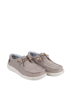 Чоловічі туфлі Walk in Pitas WP150 WALLABI KNITTED тканинні сірі - фото 3 - Miraton