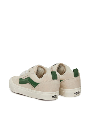 Женские кеды Vans Knu Skool кожаные бежевые - фото 3 - Miraton