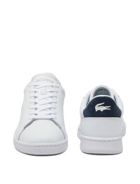 Мужские кеды Lacoste POWERCOURT 224 кожаные белые - фото 5 - Miraton