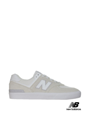 Жіночі кеди New Balance нубукові бежеві - фото 1 - Miraton