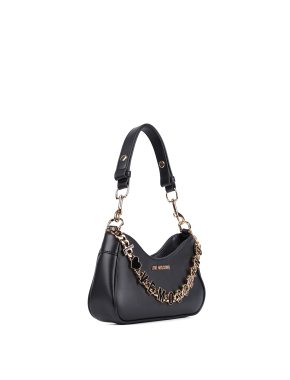 Жіноча сумка через плече Love Moschino з екошкіри чорна - фото 2 - Miraton