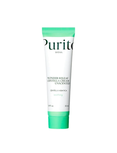 Крем восстанавливающий с центеллой без масел Purito Seoul Wonder Releaf Centella Cream Unscented 50  фото 1