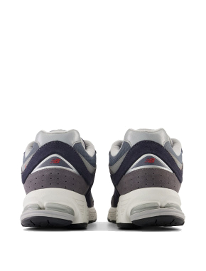 Мужские кроссовки New Balance 2002 замшевые синие - фото 4 - Miraton