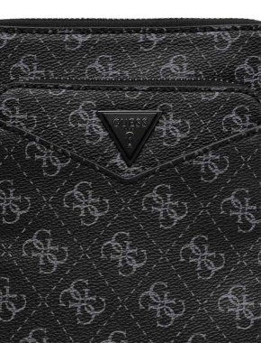 Чоловічі сумки крос-боді Guess з екошкіри чорна - фото 4 - Miraton