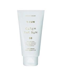 Сонцезахисний крем для тіла V.SUN, sun cream body sensitive SPF 50 Perfume Free 200 мл - фото  - Miraton