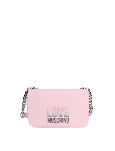 Женская сумка кросс-боди Love Moschino из экокожи розовая фото 1