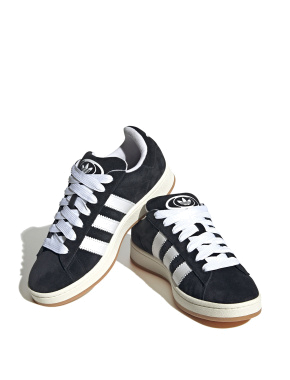 Жіночі кеди Adidas Campus замшеві чорні - фото 3 - Miraton