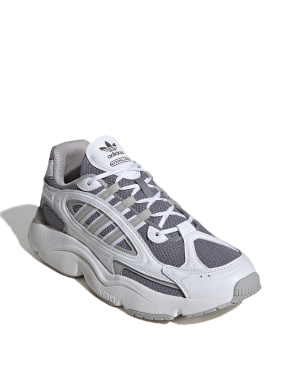 Мужские кроссовки Adidas OZMILLEN из экокожи белые - фото 3 - Miraton