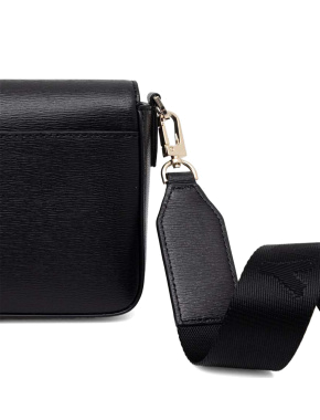 Женская сумка camera bag DKNY кожаная черная - фото 3 - Miraton