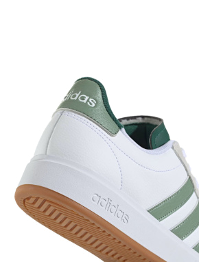 Мужские кеды Adidas Grand Court 2.0 из искусственной кожи белые - фото 6 - Miraton