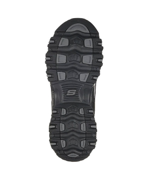 Женские кроссовки Skechers D'LITES FRESH STAR кожаные черные с подкладкой из текстиля - фото 3 - Miraton