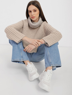 Жіночі кросівки Skechers Bobs Bamina тканинні білі - фото 5 - Miraton