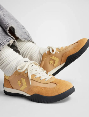 Женские кеды Converse Run Star Trainer замшевые желтые - фото 6 - Miraton