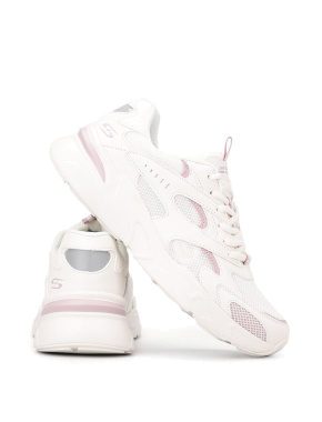 Женские кроссовки Skechers Bobs Bamina тканевые молочного цвета - фото 3 - Miraton