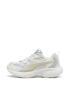 Женские кроссовки PUMA Morphic Metallic из искусственной кожи белые - фото 2 - Miraton