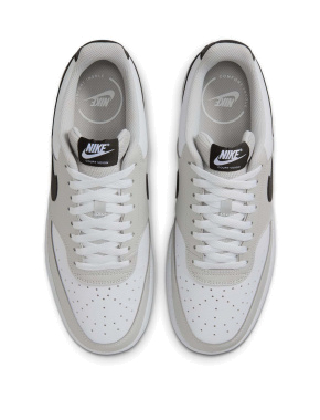 Мужские кеды Nike Court Vision Low кожаные серые - фото 5 - Miraton