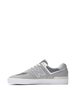 Чоловічі кеди New Balance нубукові сірі - фото 2 - Miraton