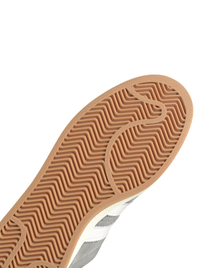 Мужские кеды Adidas Campus замшевые серые - фото 8 - Miraton