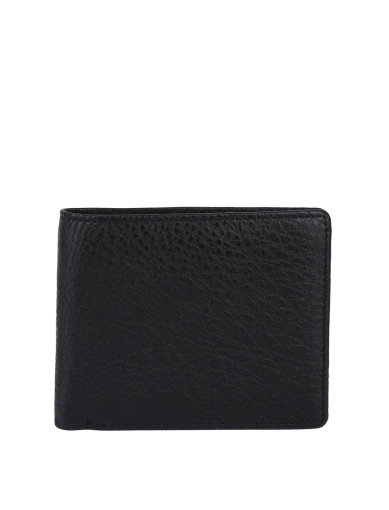 Чоловічий гаманець MIRATON шкіряний чорний (2089-0617) фото 1