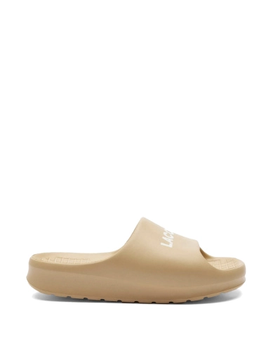 Жіночі шльопанці Lacoste гумові бежеві (747CFA0020C) фото 1
