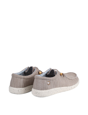 Чоловічі туфлі Walk in Pitas WP150 WALLABI KNITTED тканинні сірі - фото 4 - Miraton