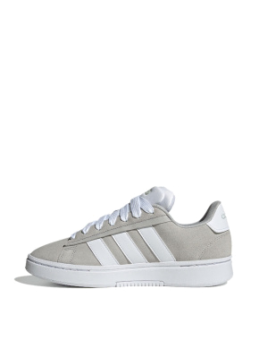 Мужские кеды Adidas Grand Court Alpha замшевые серые - фото 1 - Miraton