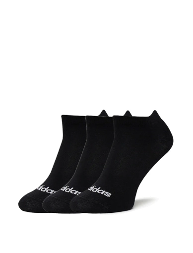 Короткие носки Adidas тканевые черные фото 1