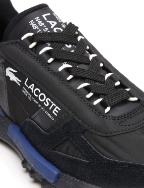 Чоловічі кросівки Lacoste Elite Active Sneakers чорні велюрові - фото 6 - Miraton