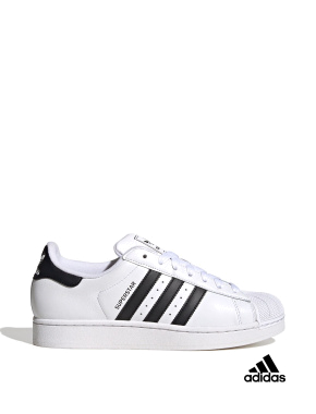 Мужские кеды Adidas Superstar кожаные белые - фото  - Miraton