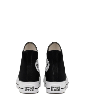 Женские кеды Converse Chuck Taylor All Star Platform High Top тканевые черные - фото 2 - Miraton