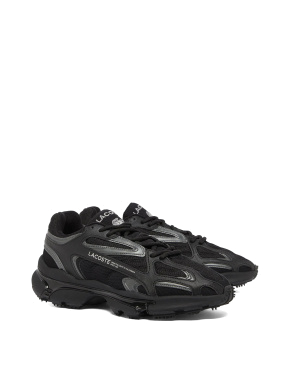 Мужские кроссовки Lacoste L003 Neo кожаные черные - фото 2 - Miraton