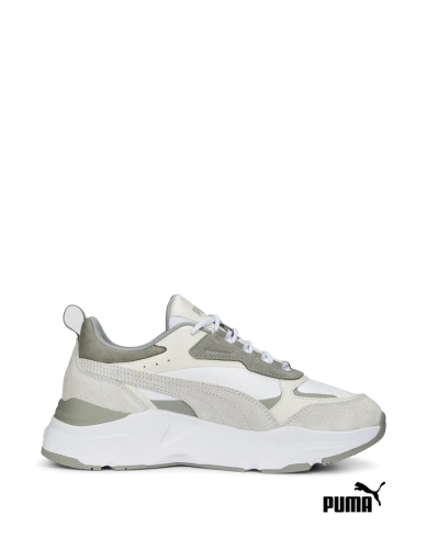 Жіночі кросівки PUMA Cassia Mix із штучної шкіри білі фото 1