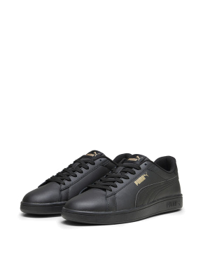 Чоловічі кеди PUMA Smash 3.0 L Sneakers зі штучної шкіри чорні - фото 3 - Miraton