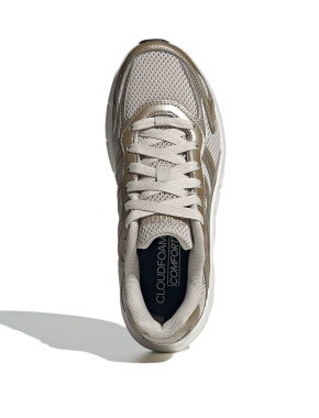 Женские кроссовки Adidas Eclyptix 2000 из экокожи золотого цвета - фото 4 - Miraton