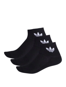 Короткі шкарпетки Adidas тканинні чорні - фото  - Miraton
