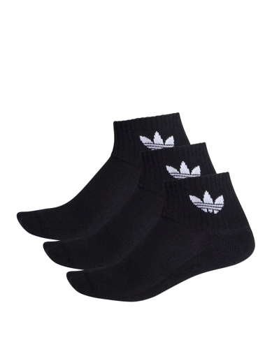 Короткі шкарпетки Adidas тканинні чорні фото 1