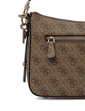 Женская сумка Guess из экокожи бежевая - фото 3 - Miraton