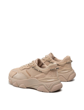 Женские кроссовки Guess из экокожи бежевые - фото 3 - Miraton