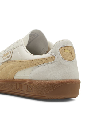 Женские кеды PUMA Palermo Lth Sneakers замшевые молочного цвета - фото 6 - Miraton